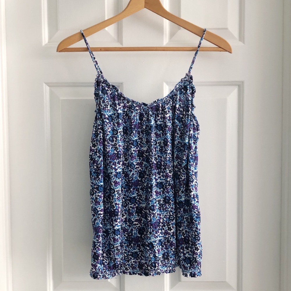Floral Spaghetti Strap Tank Top